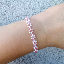 Armband - Rosa maräng