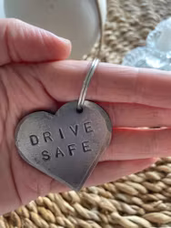 Nyckelring i smide - Drive Safe