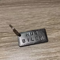 Nyckelring i smide: Husbilen