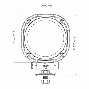 TYRI 0909 LED Arbetsbelysning 1400lm-1850lm