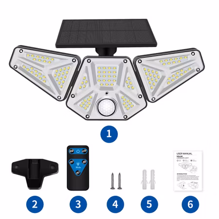 Solcellslampa - 2 PACK Rörelsedetektor