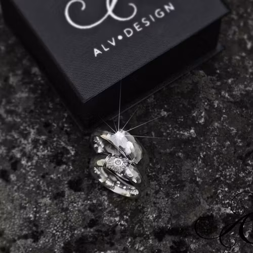 STELLA diamantring i silver