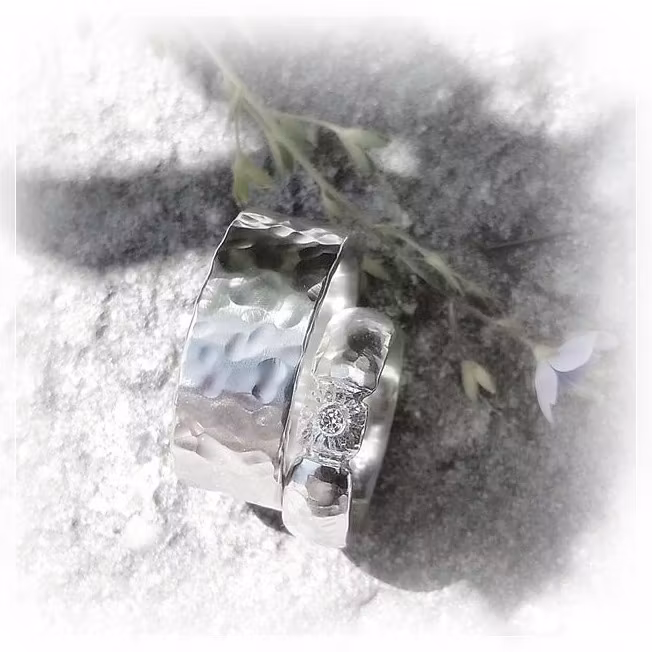 STELLA diamantring i silver