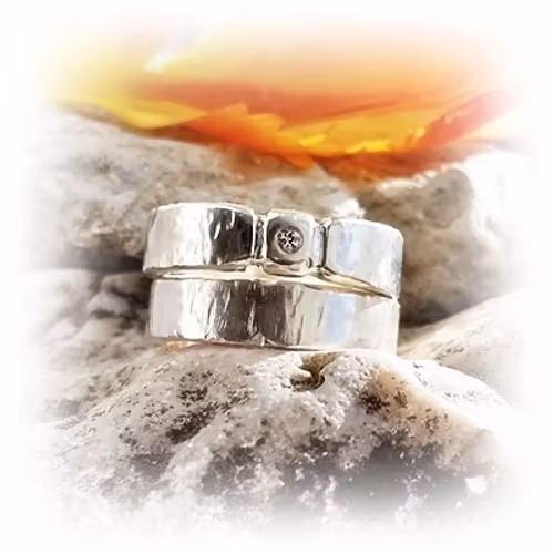 GRO diamantring i silver