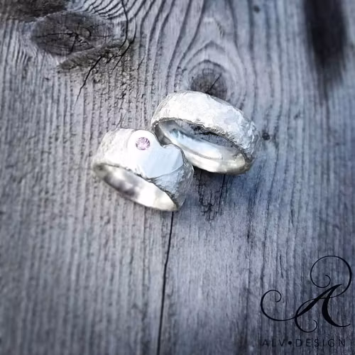 HJÄRTAT CUPIDO silverring med safir