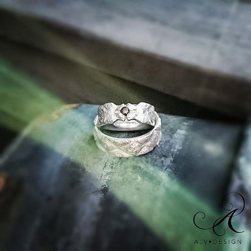 FREJ diamantring i silver
