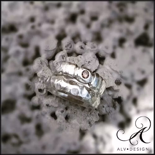 ESTHER W diamantring i silver