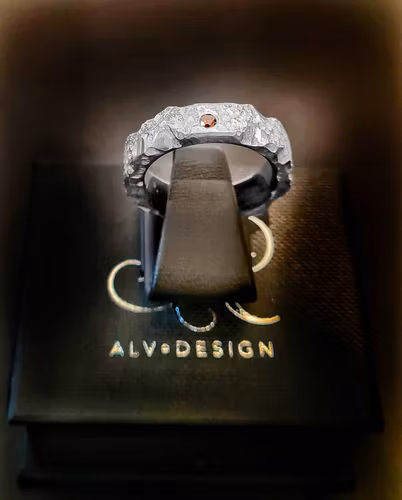 VIMLA diamantring i silver