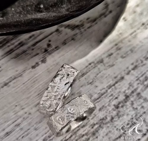 FREJ III Diamantring i silver
