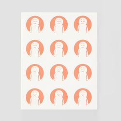 Mötesmärken Emoji 5 – 60 pack