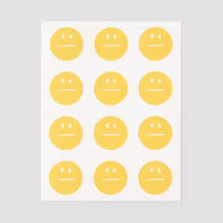 Mötesmärken Emoji 8 – 60 pack