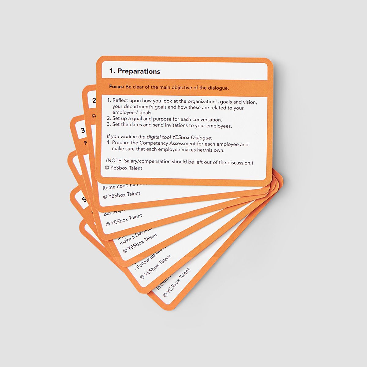 Example of text YESbox – Cards for value conversations Resultatbolaget