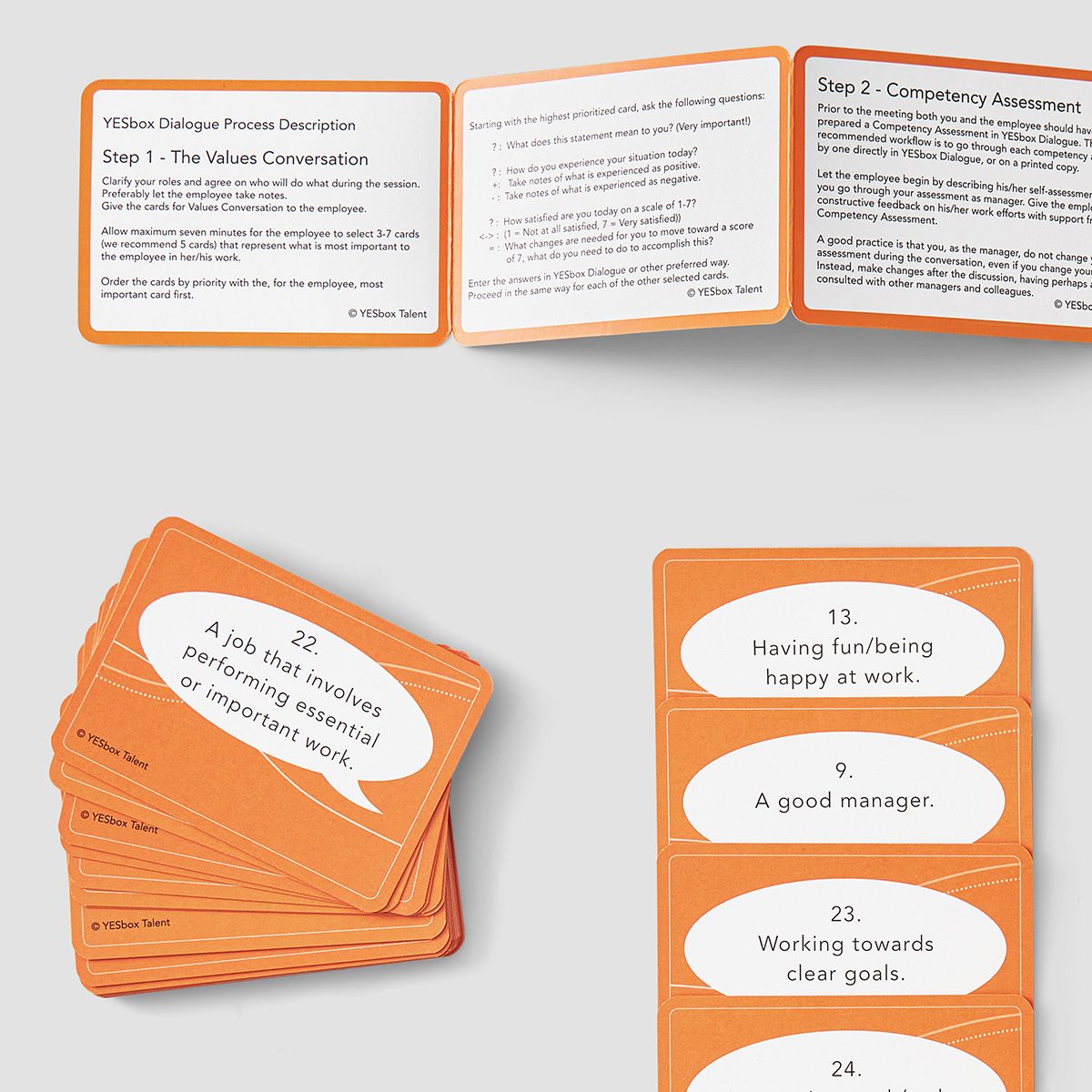 Example text YESbox – Cards for value conversations Resultatbolaget