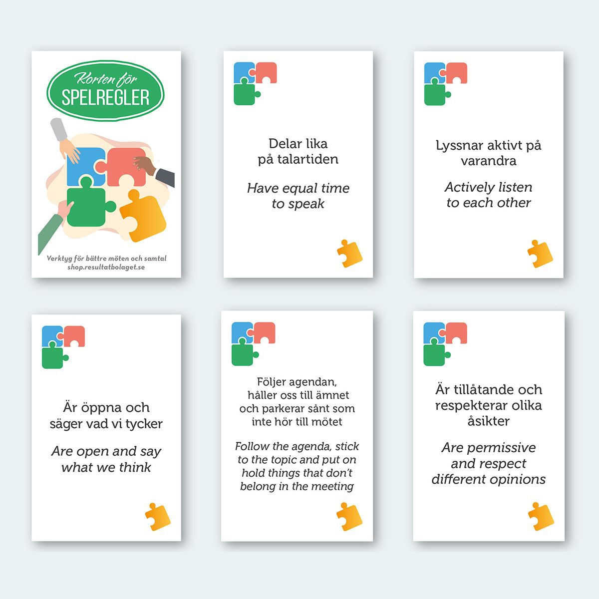 Digitala Korten för Spelregler