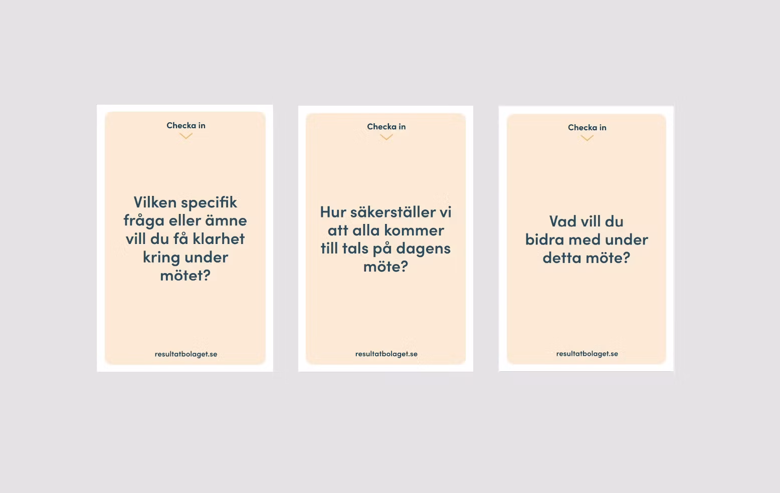 3 In-och utcheckningskorten (spara 200 kr)