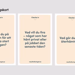 In-och utcheckningskorten