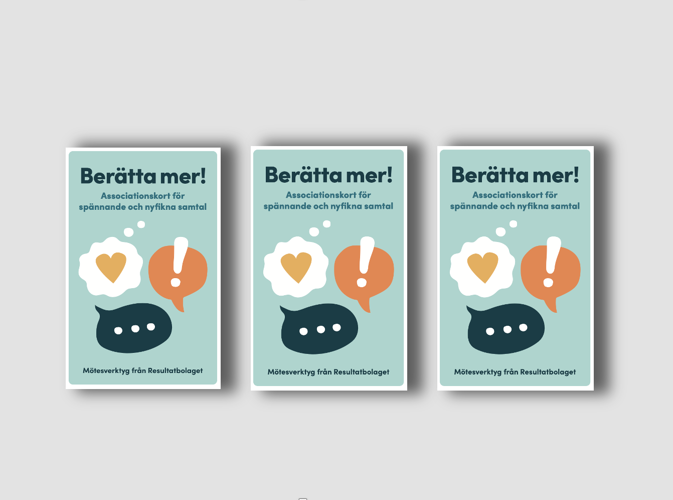3 Berätta mer-korten (spara 200 kr)
