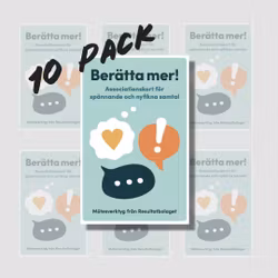10 pack - Berätta mer korten (spara 460 kr)
