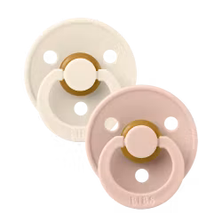 BIBS Colour 2-pack Latex Vanilla/Blush