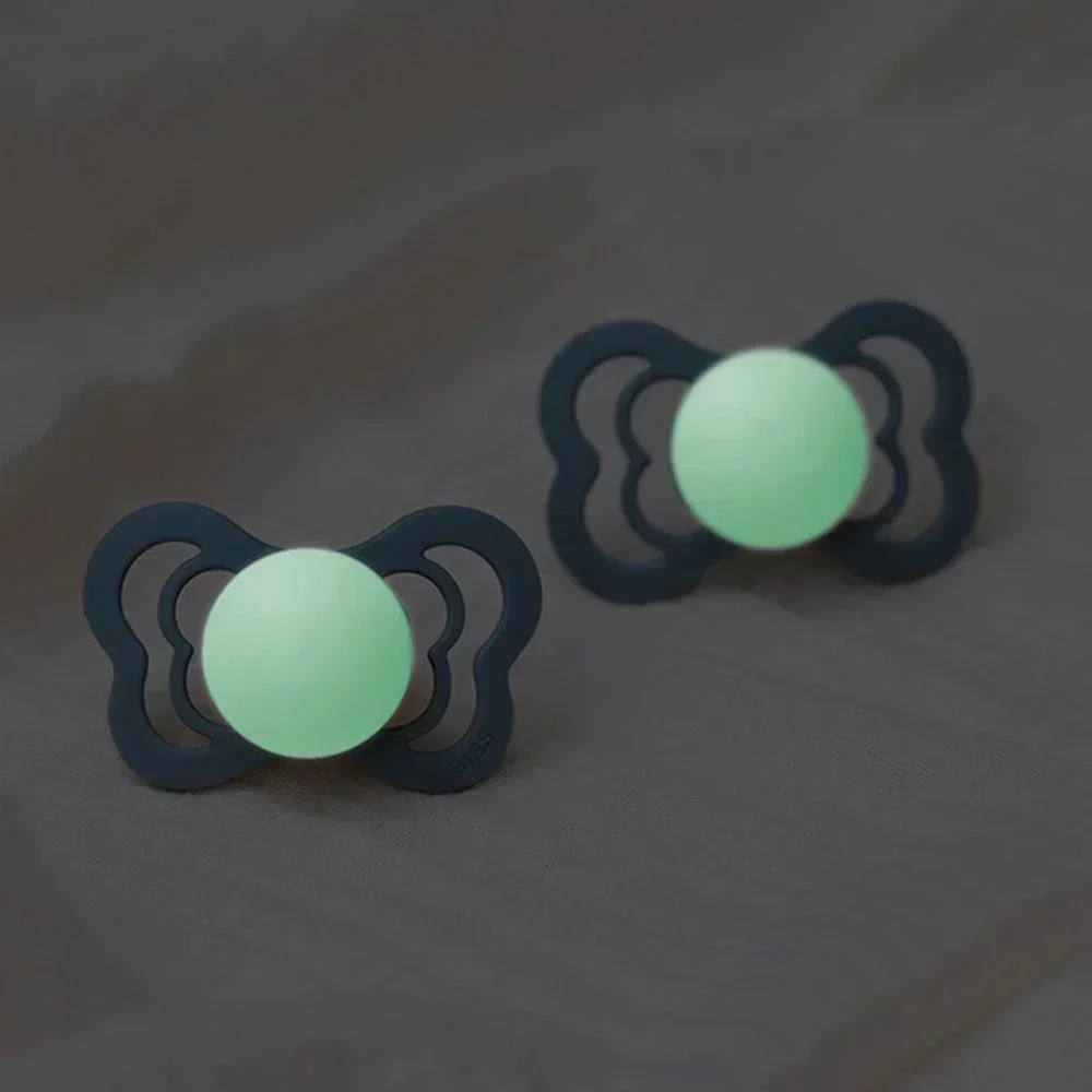 BIBS Supreme GLOW Nappar 2-pack - Sage/Cloud