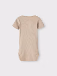 Name It Kortärmad Body - NBFKAB SS BODY Mocha Meringue