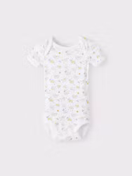 Name It Kortärmad Body - NBFBODY SS VIOLET ICE RAINBOW NOOS