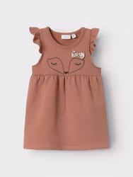 Name It Klänning -  NBFONINA SWEAT SPENCER BRU Light Mahogany