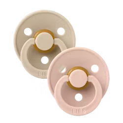 BIBS Colour 2-pack Latex Vanilla/Blush
