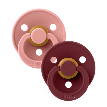 BIBS Colour 2-pack Latex Dusty Pink/Elderberry