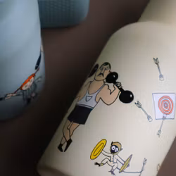 Rätt Start - Vattenflaska Pippi Långstrump Cirkus Gul