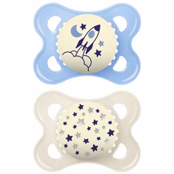 MAM Napp - Original Napp Night Silikon Rosa 2-pack 0-6 Månader