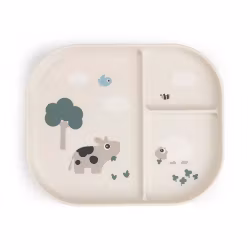 Done By Deer - Foodie compartment plate Tiny Farm
