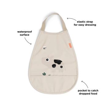 Done By Deer - Pull-over bib Tiny farm
