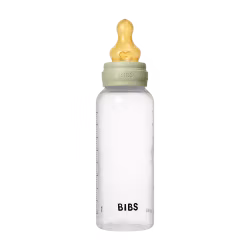 BIBS Baby Bottle Nipple Round Latex 1-pack 270 ml Medium flow