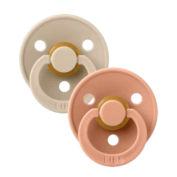 BIBS Colour 2-pack Latex Vanilla/Peach