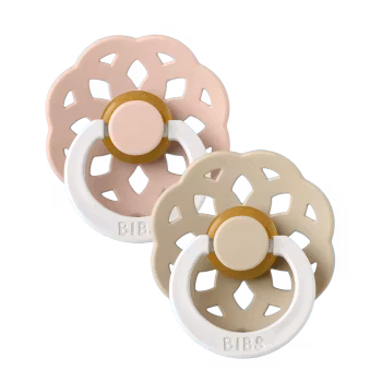 BIBS Boheme GLOW 2-pack Latex Blush/Vanilla
