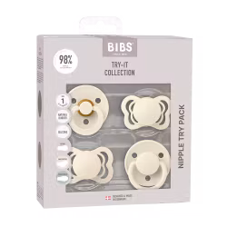 BIBS Try-it Collection Ivory Size 1