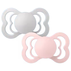 BIBS Supreme 2-pack Silicone Haze/Blossom