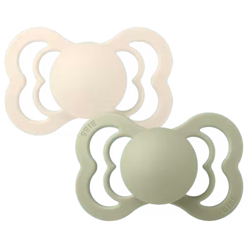 BIBS Supreme 2-pack Silicone Ivory/Sage