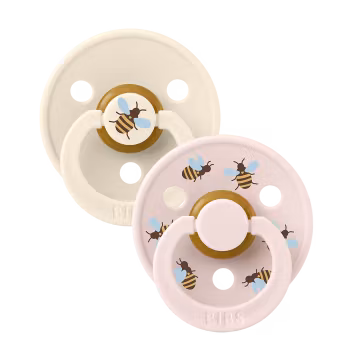BIBS Studio Colour 2-pack Latex - Bumblebee - Ivory/Petal
