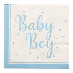 Hisab/Joker Paper Napkins Baby Boy 33*33 cm 16p - Servetter