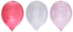 Hisab/Joker Balloons Metallic pink mix 12" 8p - Ballonger