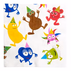 Hisab/Joker Paper napkins Babblarna 33*33 cm, 16p - Servetter