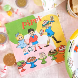 Hisab/Joker Paper Napkins Pippi Långstrump 33*33 cm 16p - Servetter