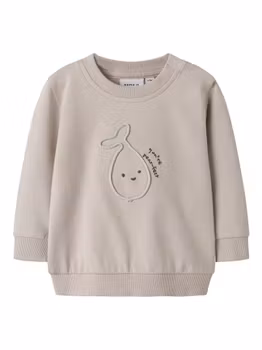 Name It - NBNOPERRY LS LIGHT SWEAT Chateau Gray