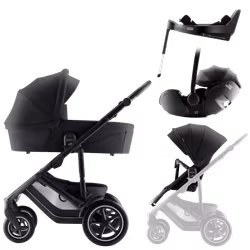 Britax Römer Smile 5Z Duovagn + Babyskydd Baby-Safe Pro med Vario base