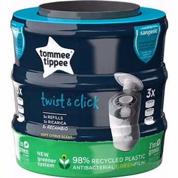 Tommee Tippee Sangenic Twist & Click Refill 3-pack