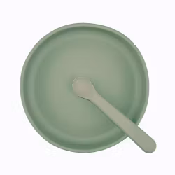 Summerville - Tallrik och sked silikon