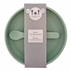 Summerville - Tallrik och sked silikon