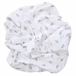 Summerville - Krinklad muslinfilt GOTS  - Bluebell 120x120 cm